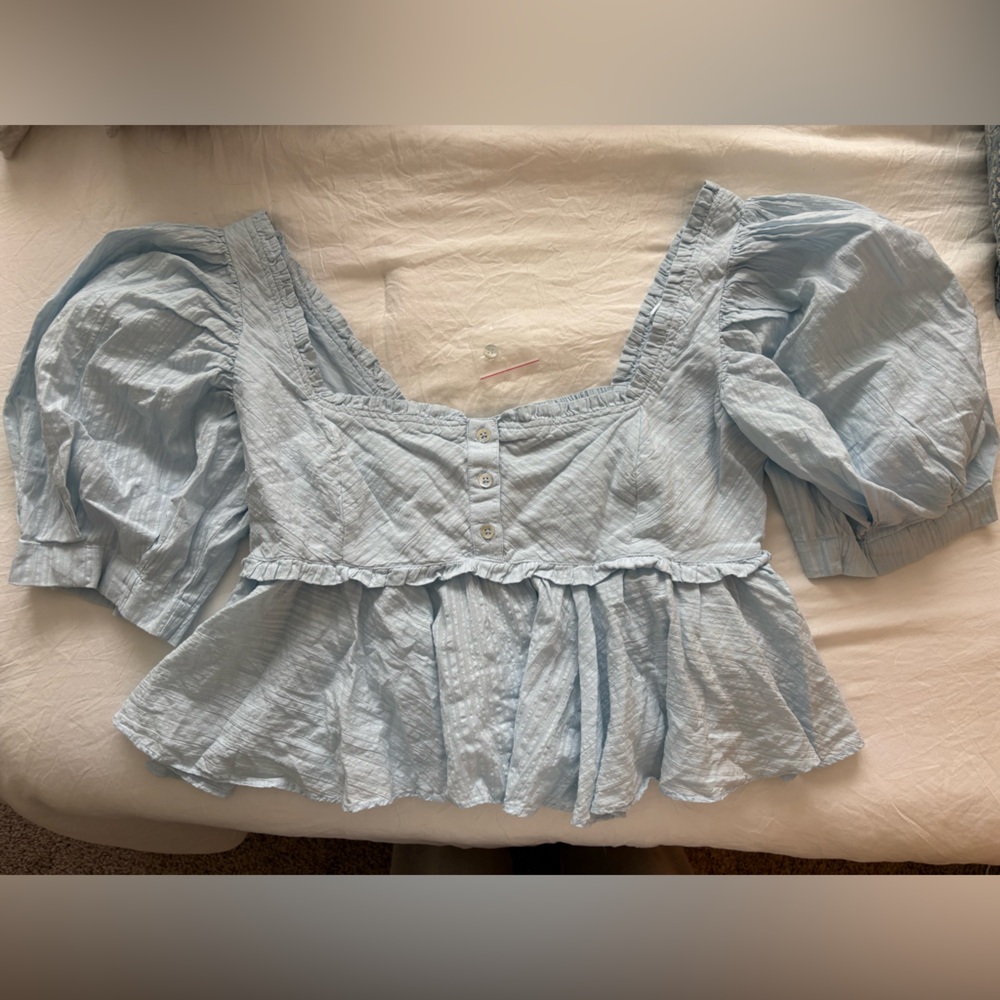 Free People Leave it to me babydoll blouse